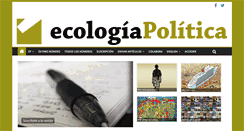 Desktop Screenshot of ecologiapolitica.info