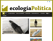 Tablet Screenshot of ecologiapolitica.info